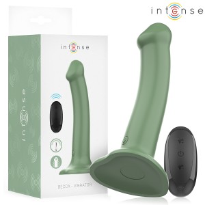 INTENSE - VIBRATORE BECCA CON VENTOSA 10 VIBRAZIONI TELECOMANDO VERDE